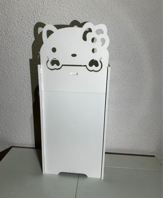 Mesita Auxiliar / Armario Mini Blanca con Estantes