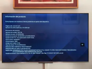 TV 55 4K . Gran calidad de imagen. Cine y gamers