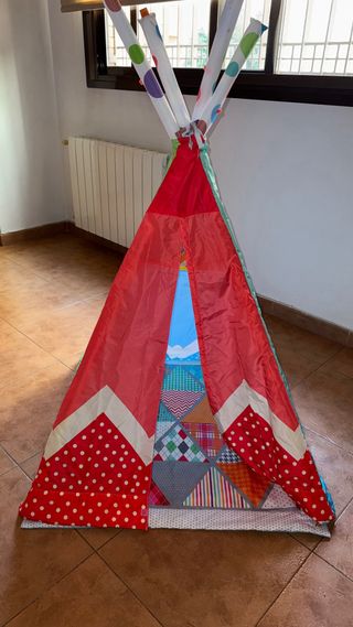 Tienda de campaña y alfombra de juegos 2 en 1