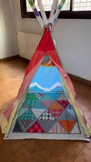 Tienda de campaña y alfombra de juegos 2 en 1