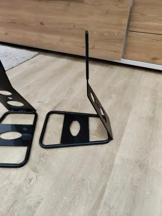 2 soportes Bicicleta Suelo Negro