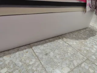 Base Cama 90x200 Blanca y cabecero