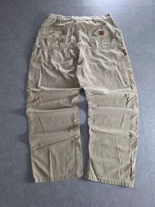 Pantaloni Carhartt Carpenter Beige Loose Vintage