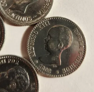 Pesetas de Plata Alfonso XIII. PRECIO POR UNIDAD