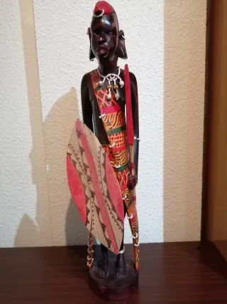 Lote figuras decoración africana