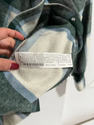 Chaqueta Zara Cuadros Talla M