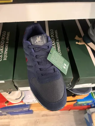 Zapatillas US GRAND POLO Azul/Rojo T 41,42,43,45