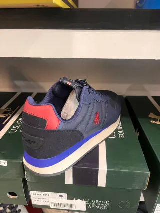 Zapatillas US GRAND POLO Azul/Rojo T 41,42,43,45