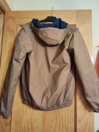 Chaqueta reversible Decathlon azul/marrón