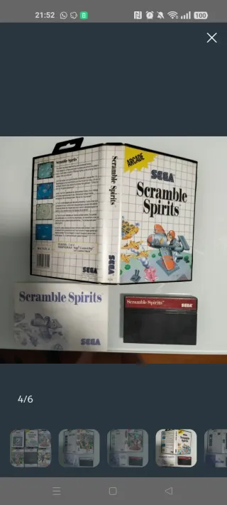 Sega Scramble Spirits Master System 2