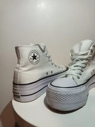 Converse Plataforma Blancas