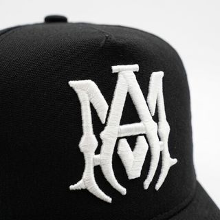 Gorra Amiri MA Trucker Negra Original Logo Bordado