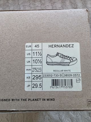 Zapatillas Levi's Hombre Blancas Talla 44