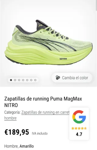 Zapatillas Puma running Magmax nitro talla 47