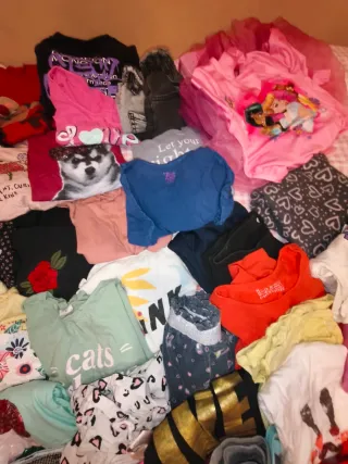 Lote 59 prendas de  Ropa Niña Variada Tallas 6-9