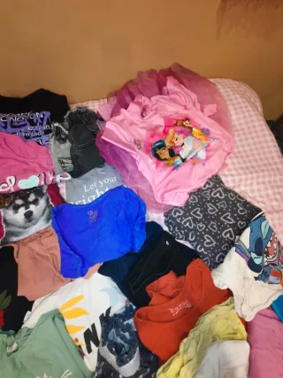 Lote 59 prendas de  Ropa Niña Variada Tallas 6-9