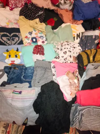 Lote 59 prendas de  Ropa Niña Variada Tallas 6-9