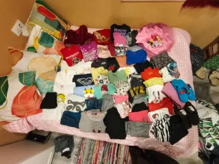 Lote 59 prendas de  Ropa Niña Variada Tallas 6-9