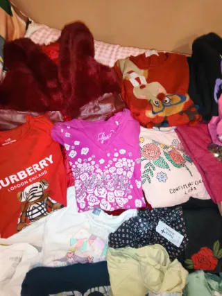 Lote 59 prendas de  Ropa Niña Variada Tallas 6-9