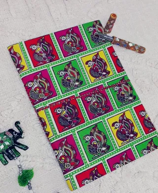 Cuaderno faisán magico!18x25cm Hecho a mano.EnvíoG