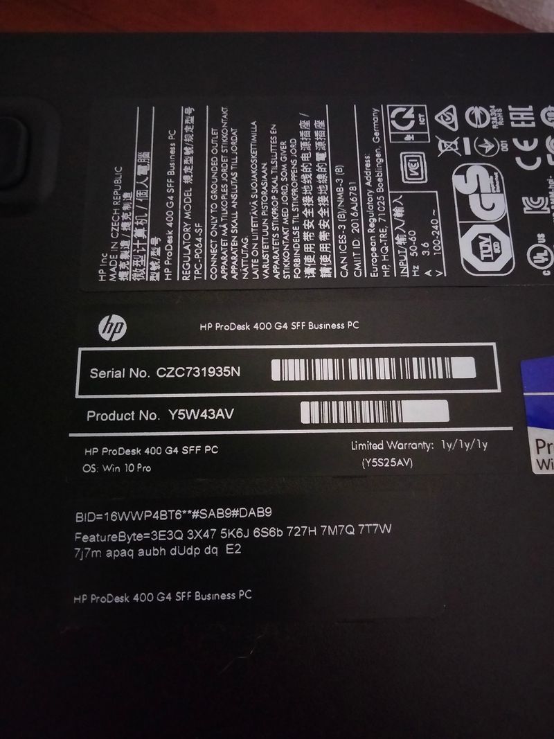 PC de Oficina HP Prodesk - Intel afbeelding 6