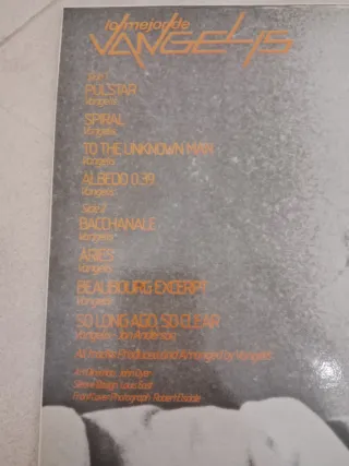 Vangelis La Mejor Del Disco Vinilo