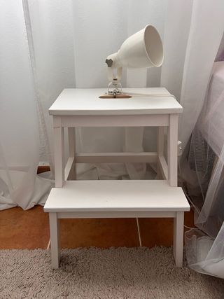 Taburete Escalera Blanco