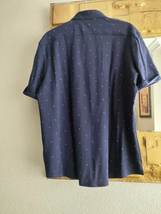 Camisa Milano Manga Corta Azul Talla XL