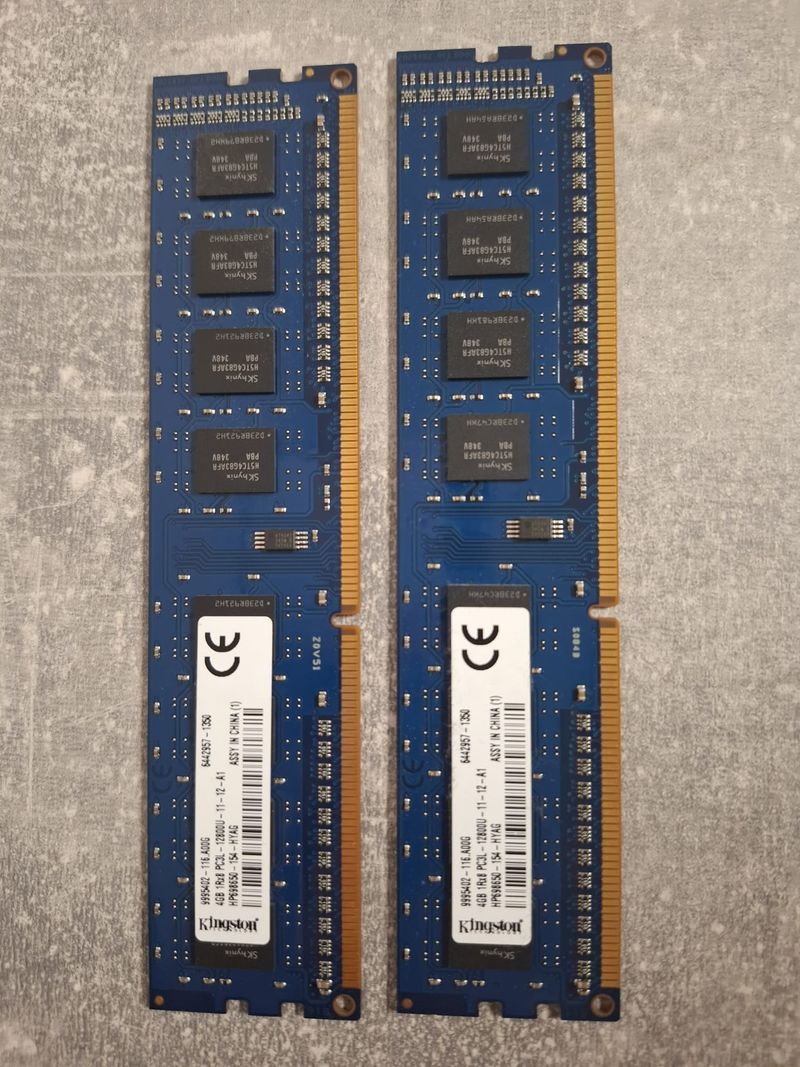 RAM DDR3 4GB 1600MHz PC3L-12800 lote 4 modulos PCs afbeelding 4