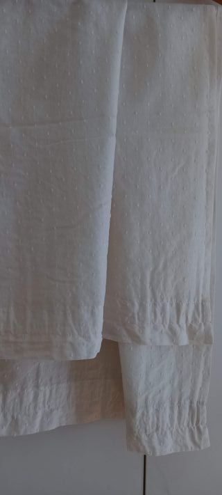 Visillos beige para ventana o armario