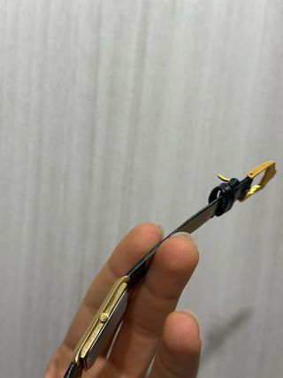 Orologio Seiko Rettangolare Oro Nero