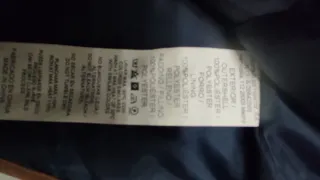 Chaleco acolchado Bessini azul y marrón Talla S