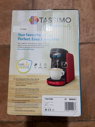 Cafetera Tassimo Bosch Intense One Roja y negra