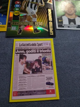 Lotto figurine e card Alessandro Del Piero