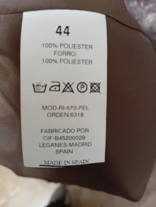 Chaqueta CMMO gris pelo sintético