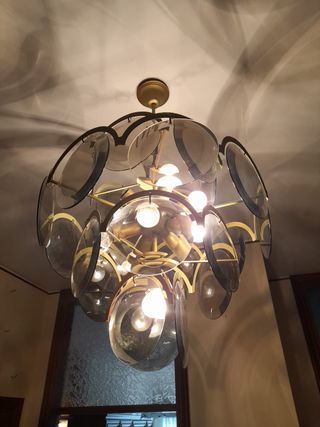 Lampadario Vistosi Murano Vetro e Metallo