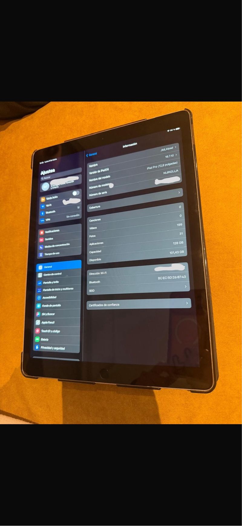 Apple iPad Pro 12.9 Negro/Plateado