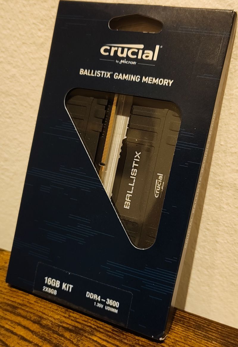 Crucial Ballistix DDR4 16GB (2x8GB) 3600MHz
