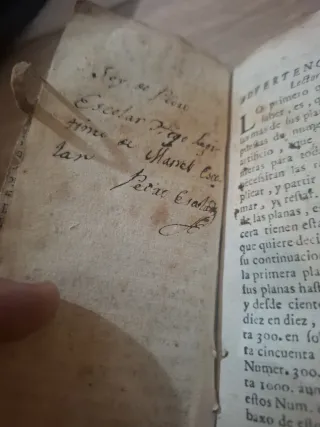 Libro antiguo arte util y compendioso
