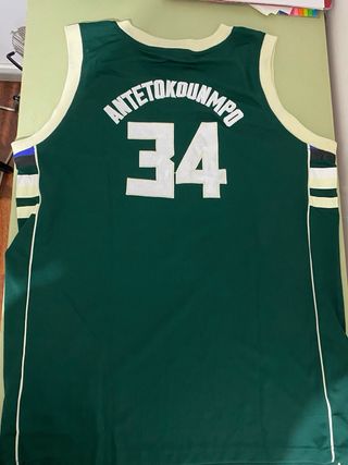 Camiseta Giannis Antetokounmpo 34 Milwaukee Bucks
