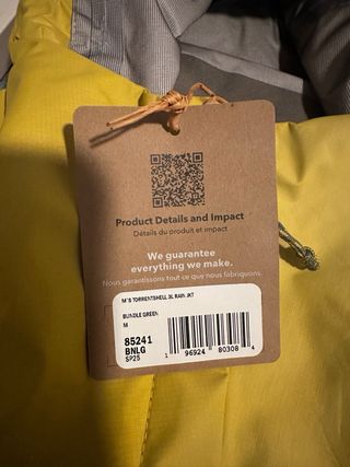 Chubasquero Patagonia Amarillo