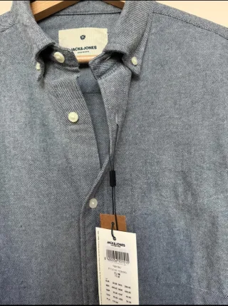 Camisa hombre Jack & Jones Azul Talla M