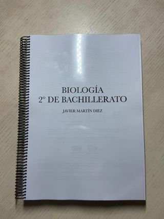Biologia , apuntes para segundo de bachillerato
