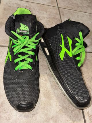 Scarpe U-Power antinfortunistiche nere e verdi