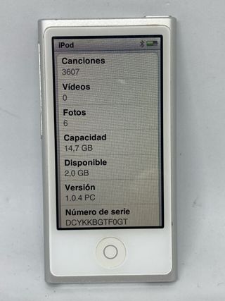 iPod Nano 7ª Gen 16GB Plata