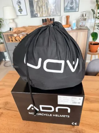 Casco Moto ADN Stelvio Blanco Talla M