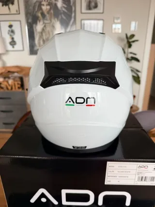 Casco Moto ADN Stelvio Blanco Talla M