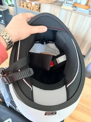 Casco Moto ADN Stelvio Blanco Talla M