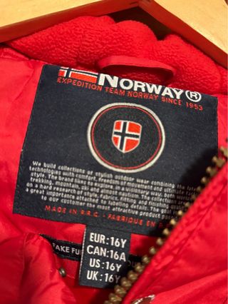 Chaqueta Geographical Norway Roja