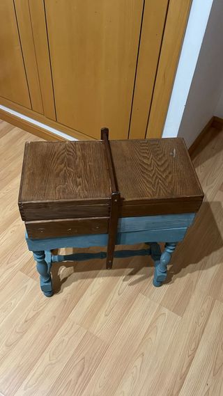 Costurero madera vintage años 70